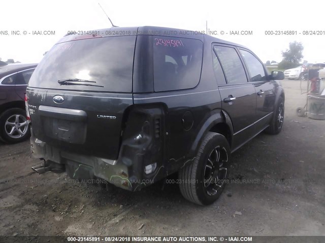 1FMDK03W28GA09132 - 2008 FORD TAURUS X LIMITED GRAY photo 4