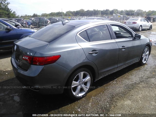 19VDE1F31EE009436 - 2014 ACURA ILX 20 GRAY photo 4