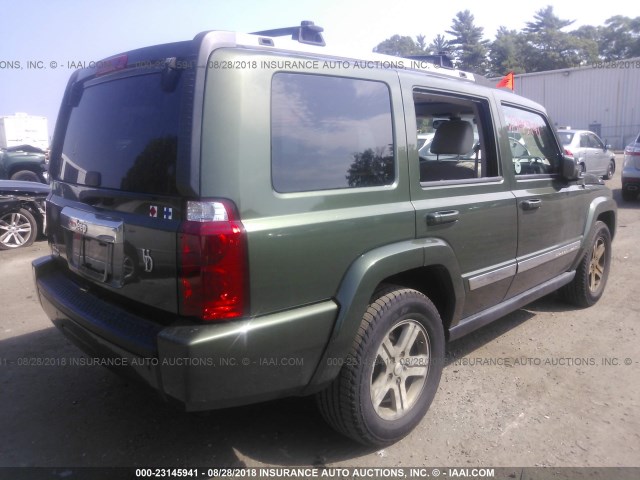 1J8HG58P39C521604 - 2009 JEEP COMMANDER LIMITED GREEN photo 4