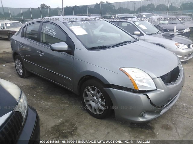 3N1AB6AP7CL748459 - 2012 NISSAN SENTRA 2.0/2.0S/SR/2.0SL SILVER photo 1