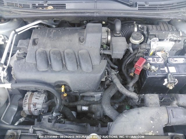 3N1AB6AP7CL748459 - 2012 NISSAN SENTRA 2.0/2.0S/SR/2.0SL SILVER photo 10