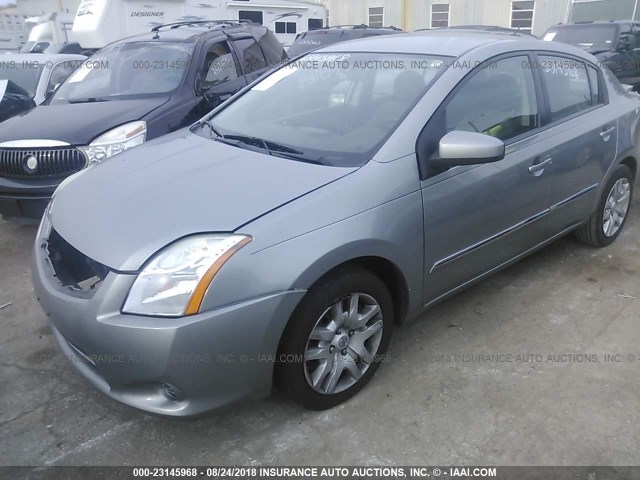 3N1AB6AP7CL748459 - 2012 NISSAN SENTRA 2.0/2.0S/SR/2.0SL SILVER photo 2