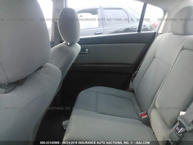 3N1AB6AP7CL748459 - 2012 NISSAN SENTRA 2.0/2.0S/SR/2.0SL SILVER photo 8