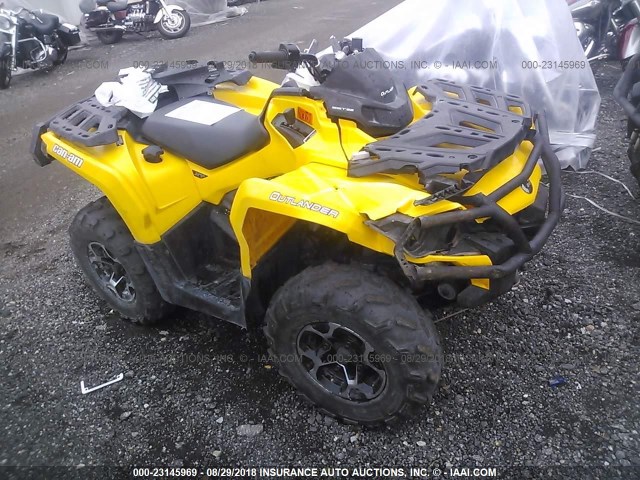 3JBLKCP12CJ001227 - 2012 CAN-AM OUTLANDER 1000 XT YELLOW photo 1