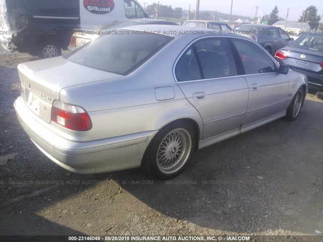 WBADT334X1GF40392 - 2001 BMW 525 I SILVER photo 4