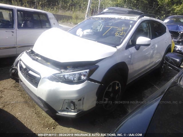 JF2GTADC7JH225973 - 2018 SUBARU CROSSTREK PREMIUM Սպիտակ լուսանկար 2