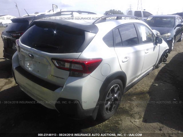JF2GTADC7JH225973 - 2018 SUBARU CROSSTREK PREMIUM Սպիտակ լուսանկար 4
