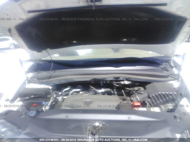 2HNYD2H38CH540949 - 2012 ACURA MDX TECHNOLOGY WHITE photo 10