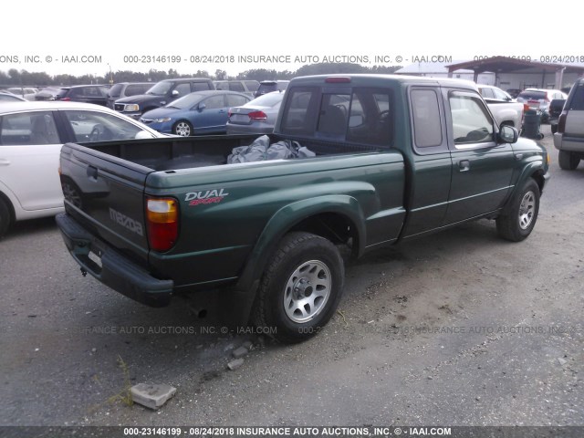 4F4YR16U61TM29448 - 2001 MAZDA B3000 CAB PLUS GREEN photo 4