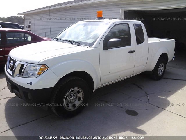 1N6BD0CT6FN733441 - 2015 NISSAN FRONTIER S/SV WHITE photo 2