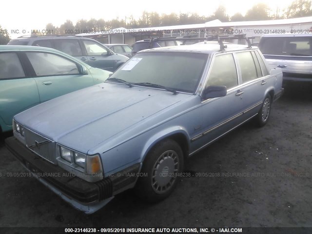 YV1FX8848K1361866 - 1989 VOLVO 740 GL BLUE photo 2