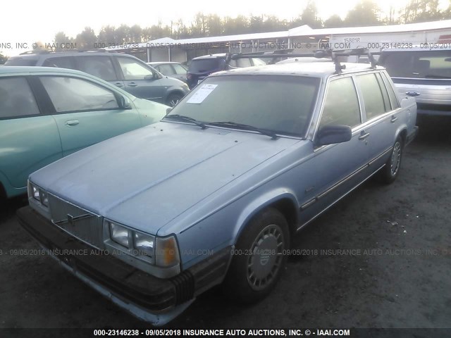 YV1FX8848K1361866 - 1989 VOLVO 740 GL BLUE photo 6