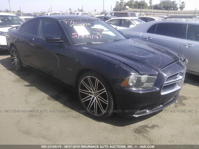 2B3CL5CT5BH526096 - 2011 DODGE CHARGER R/T BLACK photo 1