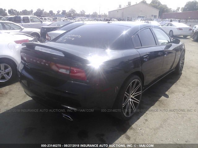 2B3CL5CT5BH526096 - 2011 DODGE CHARGER R/T BLACK photo 4
