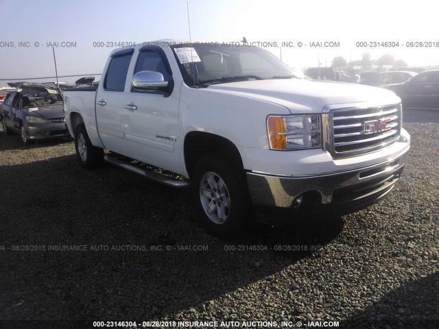 3GTEK23309G120715 - 2009 GMC SIERRA K1500 SLE WHITE photo 1