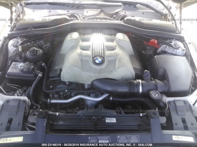 WBAEK73445B327372 - 2005 BMW 645 CI AUTOMATIC SILVER photo 10