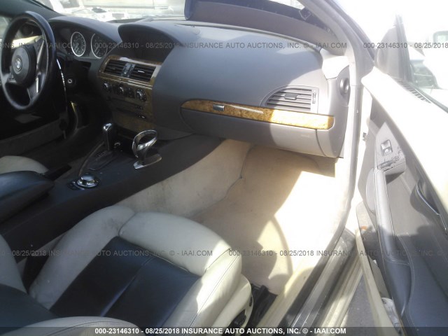 WBAEK73445B327372 - 2005 BMW 645 CI AUTOMATIC Gümüş foto 5