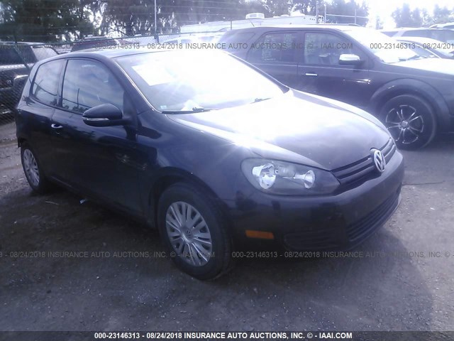 WVWAA7AJ6BW276331 - 2011 VOLKSWAGEN GOLF BLACK photo 1