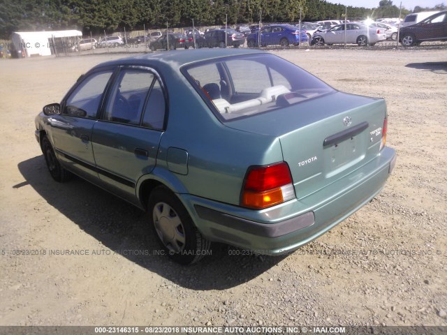 JT2EL56E6S7000603 - 1995 TOYOTA TERCEL DX GREEN photo 3