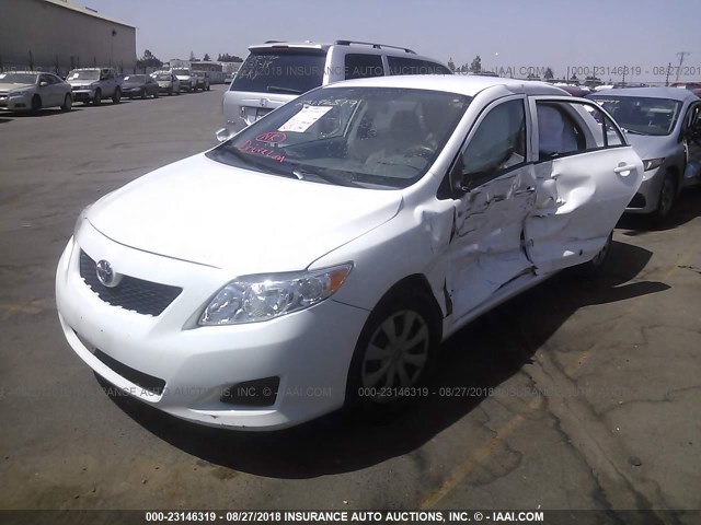 JTDBL40E499030436 - 2009 TOYOTA COROLLA LE/XLE WHITE photo 2