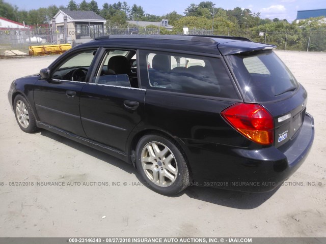 4S3BP616057348311 - 2005 SUBARU LEGACY 2.5I BLACK photo 3