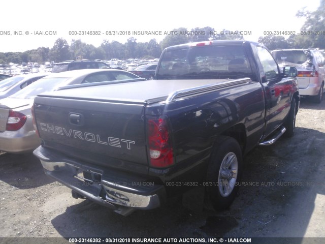 1GCEC14V37Z203835 - 2007 CHEVROLET SILVERADO C1500 CLASSIC BLACK photo 4