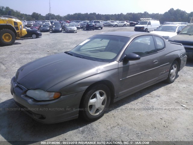 2G1WX15K429319666 - 2002 CHEVROLET MONTE CARLO SS BROWN photo 2