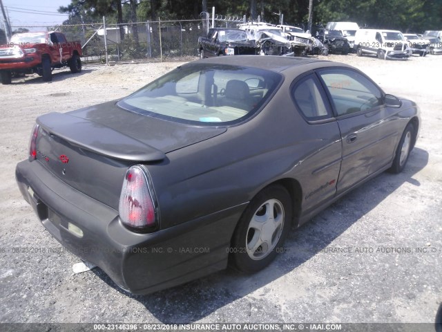 2G1WX15K429319666 - 2002 CHEVROLET MONTE CARLO SS BROWN photo 4