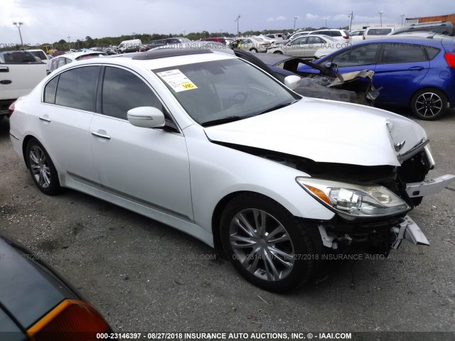 KMHGC4DF6CU210929 - 2012 HYUNDAI GENESIS 4.6L WHITE photo 1