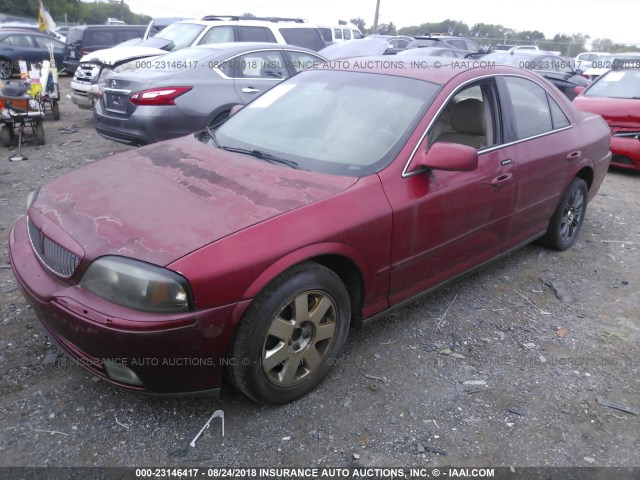 1LNHM86S15Y619953 - 2005 LINCOLN LS 红色 照片 2