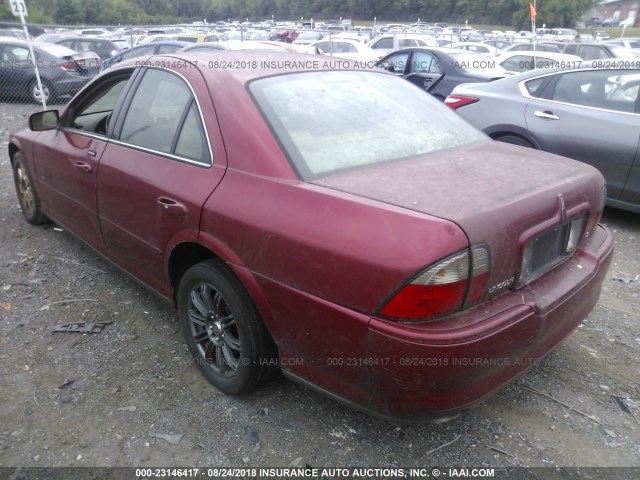 1LNHM86S15Y619953 - 2005 LINCOLN LS 红色 照片 3