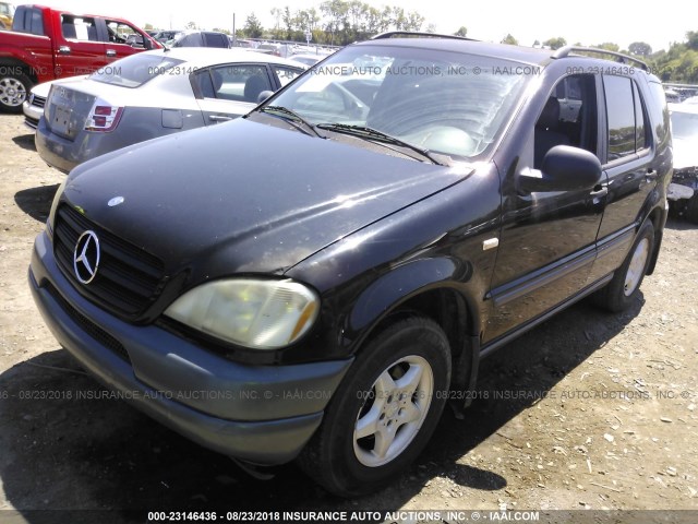 4JGAB54E5XA059563 - 1999 MERCEDES-BENZ ML 320 BLACK photo 2