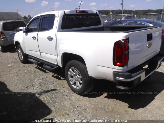 1GCGSBE32F1130792 - 2015 CHEVROLET COLORADO LT WHITE photo 3