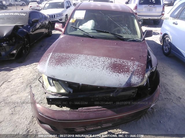 4T1BF28B6YU047624 - 2000 TOYOTA AVALON XL/XLS RED photo 6