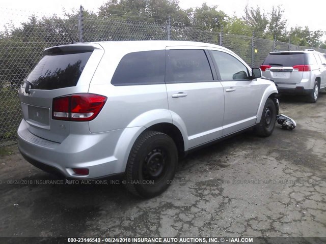 3D4PG7FG5BT544588 - 2011 DODGE JOURNEY R/T SILVER photo 4