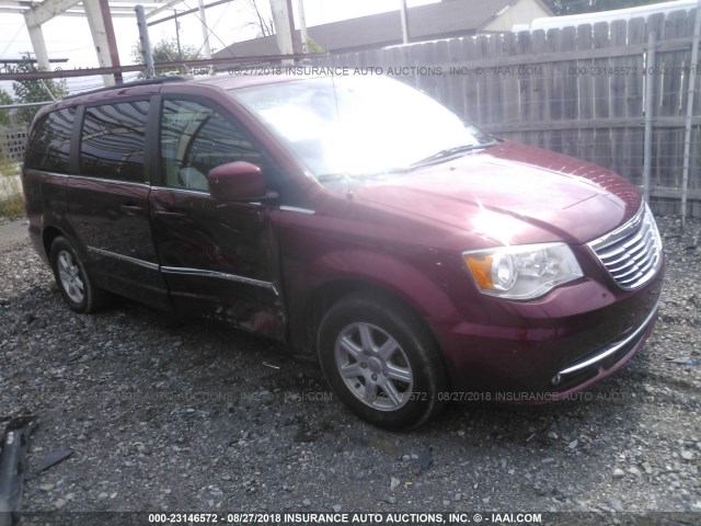 2A4RR5DG6BR605421 - 2011 CHRYSLER TOWN & COUNTRY TOURING RED photo 1