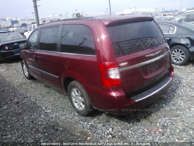 2A4RR5DG6BR605421 - 2011 CHRYSLER TOWN & COUNTRY TOURING RED photo 3