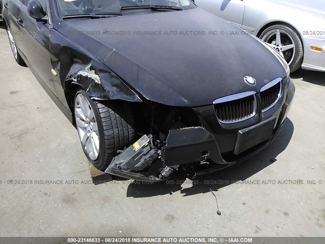 WBAVC535X8FZ86354 - 2008 BMW 328 I SULEV BLACK photo 6