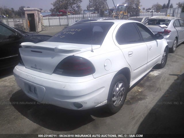 1G2NF52E44C225072 - 2004 PONTIAC GRAND AM SE1 WHITE photo 4