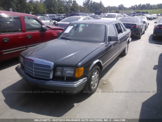 WDBCA39EXKA469425 - 1989 MERCEDES-BENZ 560 SEL BLACK photo 2