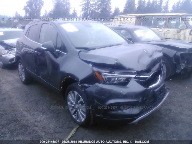 KL4CJASB7JB611240 - 2018 BUICK ENCORE PREFERRED Сұр фото 1