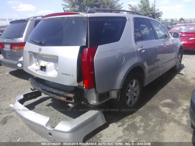 1GYEE637080121569 - 2008 CADILLAC SRX SILVER photo 4