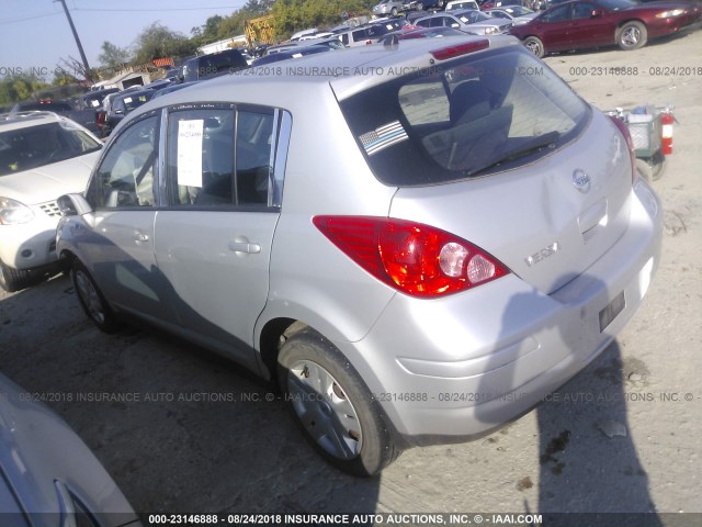 3N1BC1CP8BL387209 - 2011 NISSAN VERSA S/SL SILVER photo 3