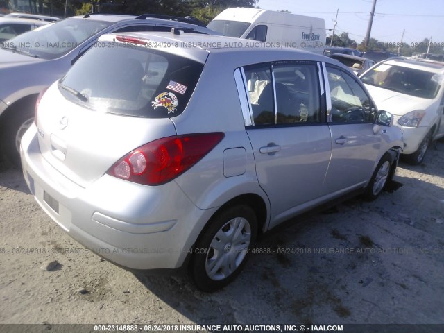 3N1BC1CP8BL387209 - 2011 NISSAN VERSA S/SL SILVER photo 4