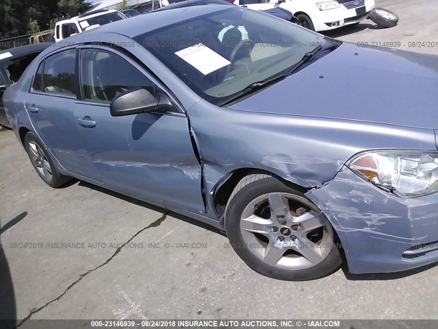 1G1ZG57B09F167324 - 2009 CHEVROLET MALIBU LS GRAY photo 6