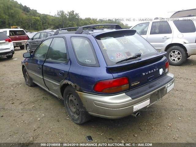 JF1GF485XYH806628 - 2000 SUBARU IMPREZA OUTBACK SPORT BLUE photo 3