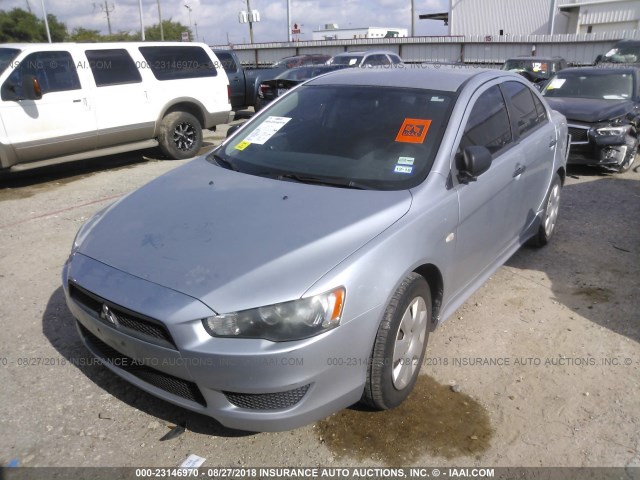 JA32U1FU1AU009506 - 2010 MITSUBISHI LANCER DE SILVER photo 2