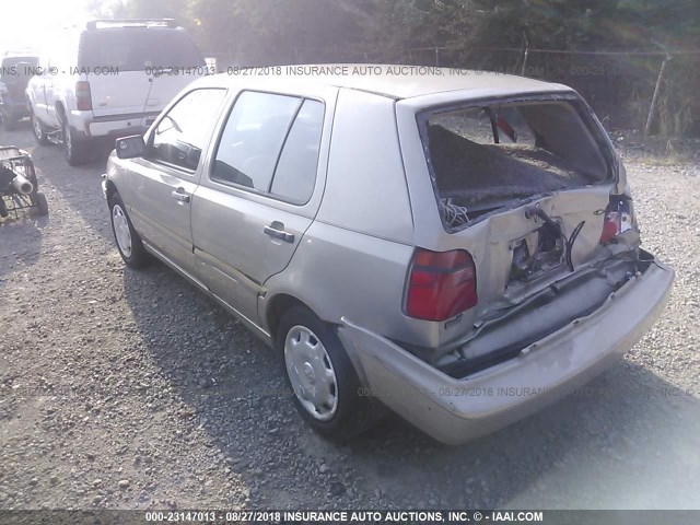 3VWFA81H4VM021560 - 1997 VOLKSWAGEN GOLF GL GRAY photo 3