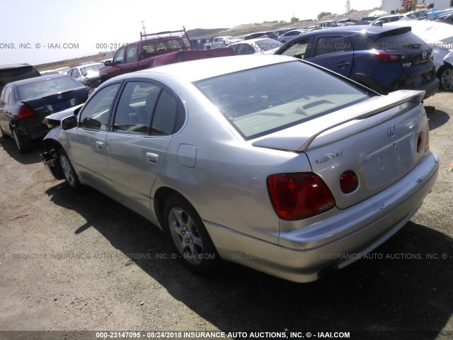 JT8BD69S040198457 - 2004 LEXUS GS 300 SILVER photo 3