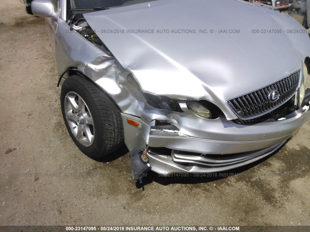 JT8BD69S040198457 - 2004 LEXUS GS 300 SILVER photo 6